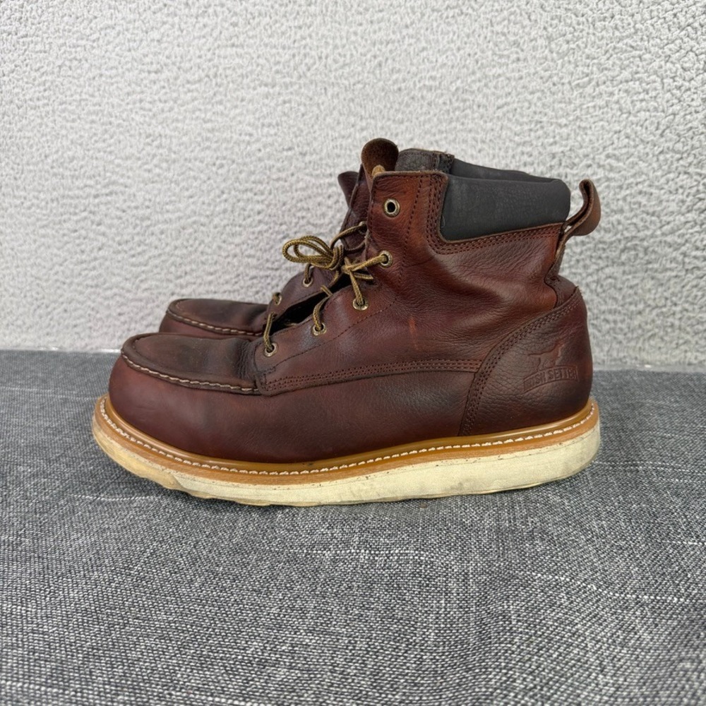 Irish Setter Work Boots Mens 12 Brown 83606 Ashby Moc Toe Leather EH Safety
